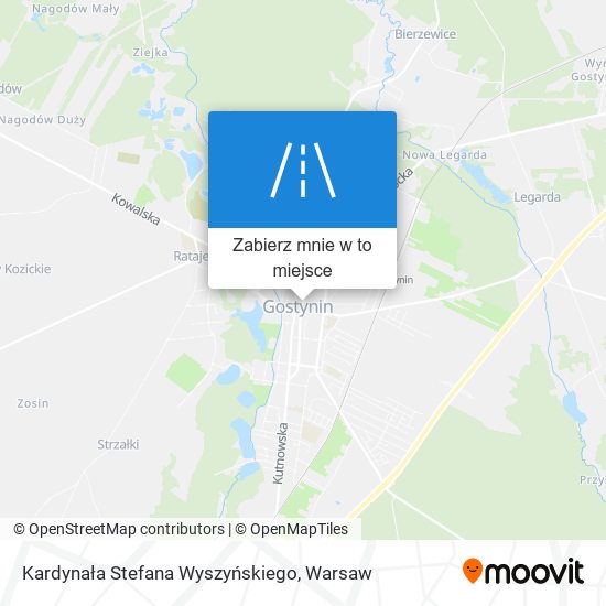 Mapa Kardynała Stefana Wyszyńskiego