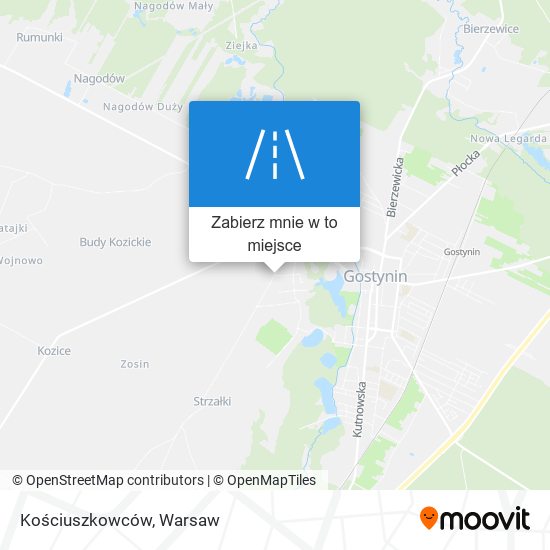 Mapa Kościuszkowców