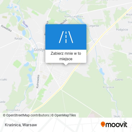 Mapa Kraśnica