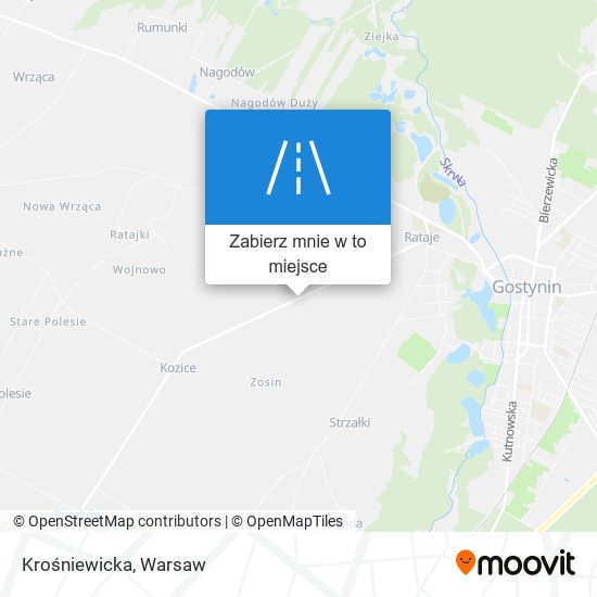 Mapa Krośniewicka