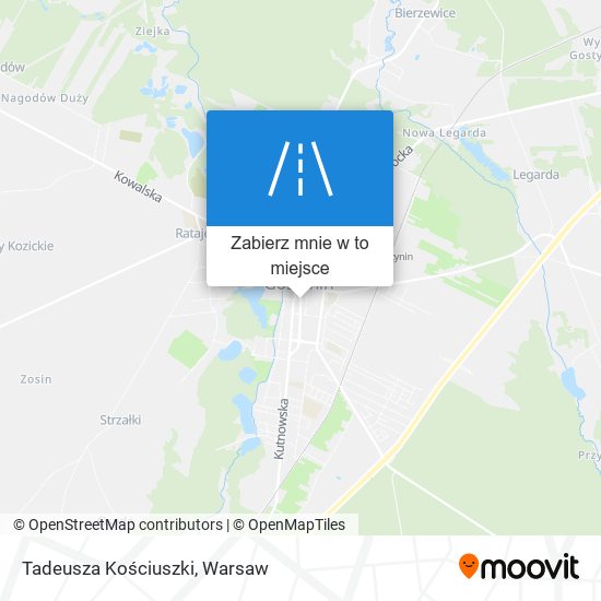 Mapa Tadeusza Kościuszki