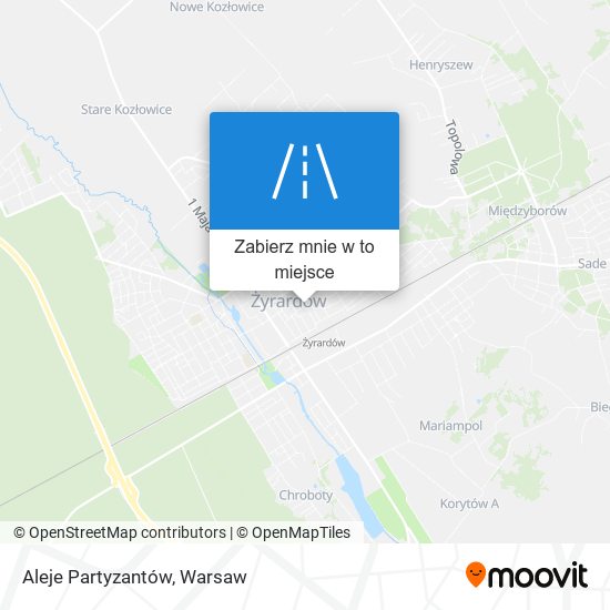 Mapa Aleje Partyzantów