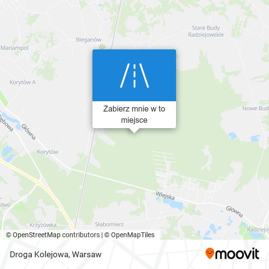 Mapa Droga Kolejowa