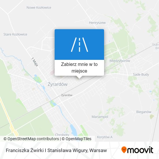 Mapa Franciszka Żwirki I Stanisława Wigury