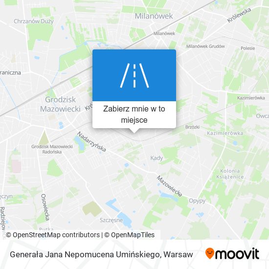 Mapa Generała Jana Nepomucena Umińskiego