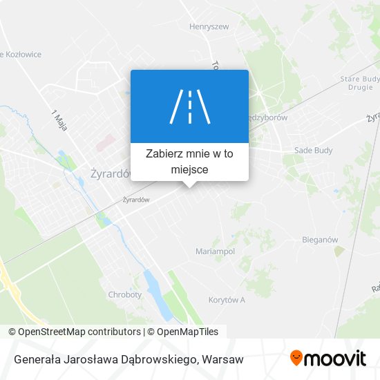 Mapa Generała Jarosława Dąbrowskiego