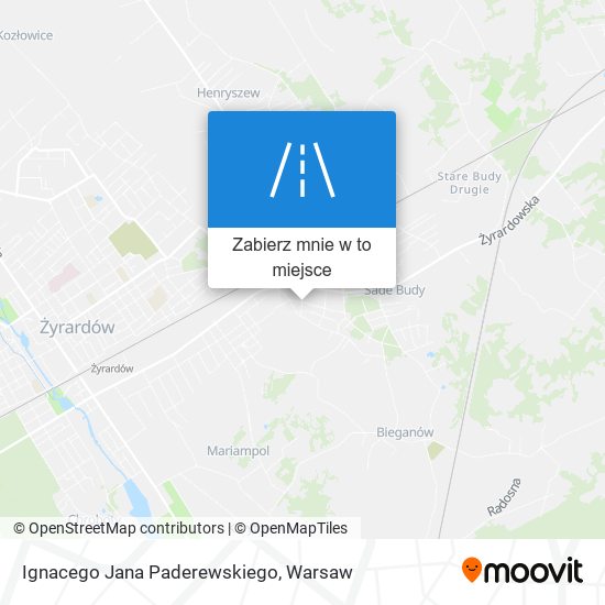 Mapa Ignacego Jana Paderewskiego