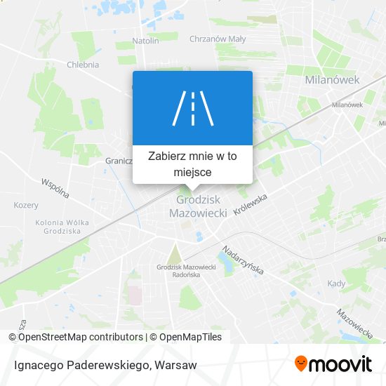 Mapa Ignacego Paderewskiego