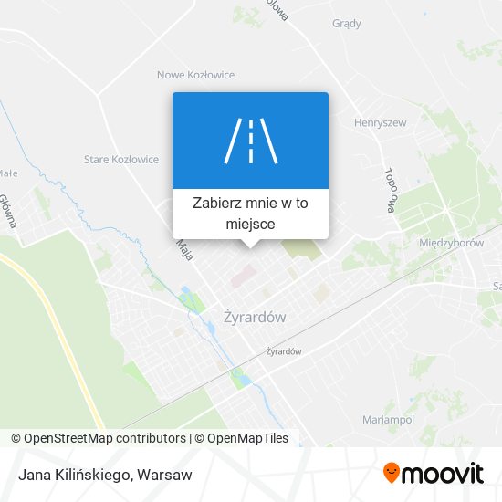 Mapa Jana Kilińskiego