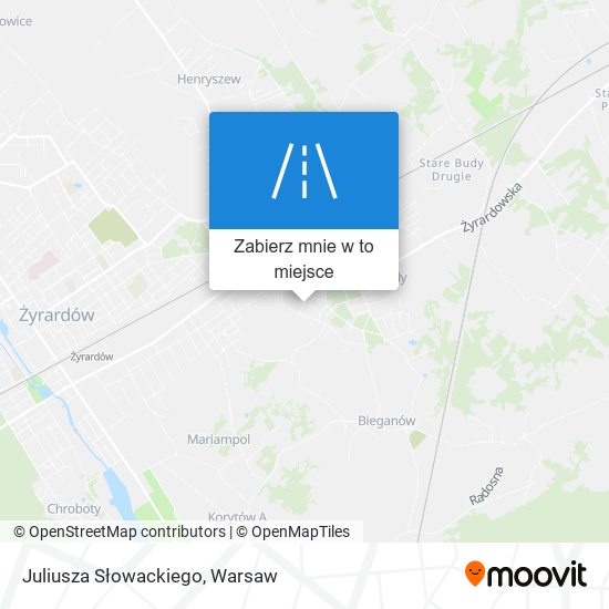 Mapa Juliusza Słowackiego