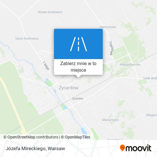 Mapa Józefa Mireckiego