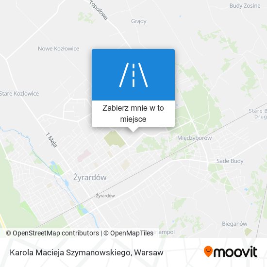 Mapa Karola Macieja Szymanowskiego