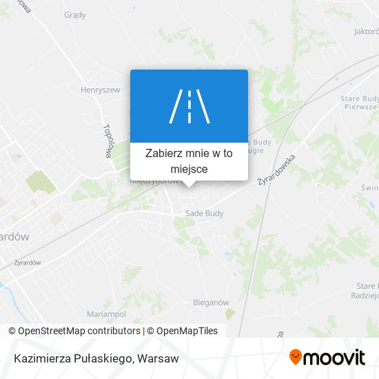 Mapa Kazimierza Pułaskiego