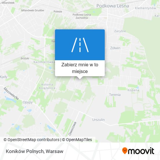 Mapa Koników Polnych