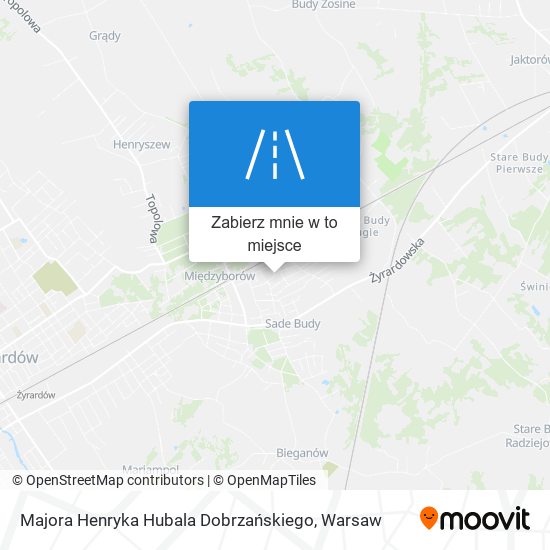 Mapa Majora Henryka Hubala Dobrzańskiego