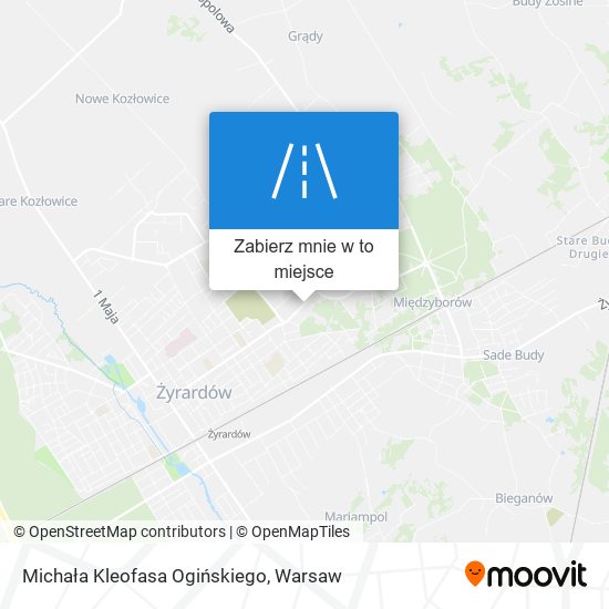 Mapa Michała Kleofasa Ogińskiego