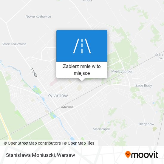 Mapa Stanisława Moniuszki