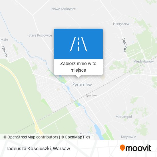 Mapa Tadeusza Kościuszki