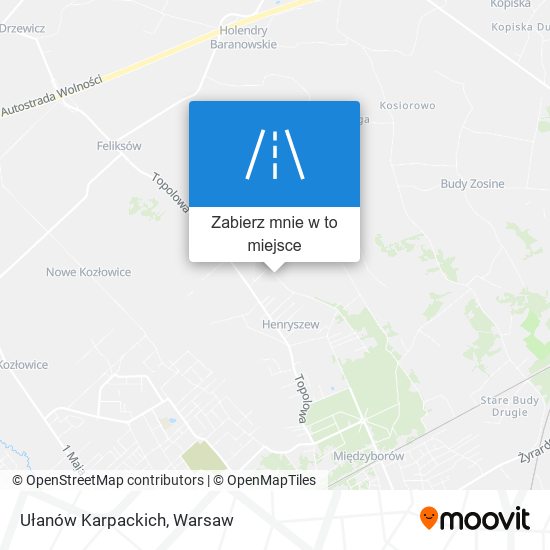 Mapa Ułanów Karpackich