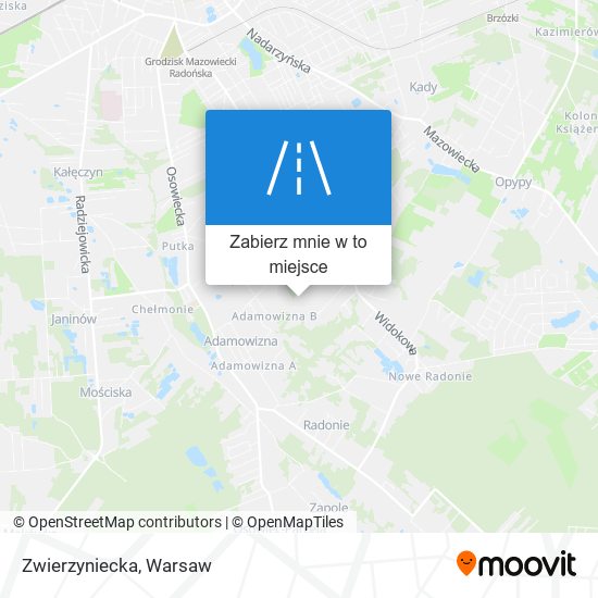 Mapa Zwierzyniecka