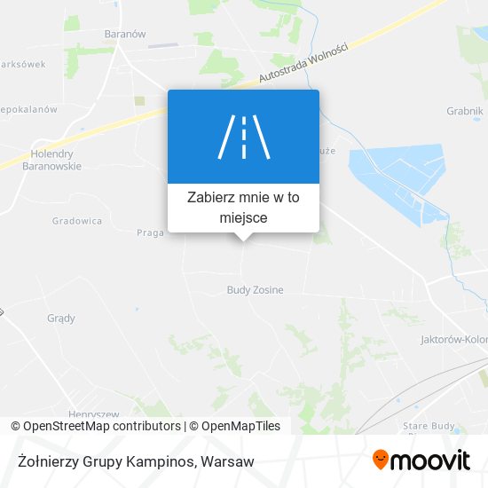 Mapa Żołnierzy Grupy Kampinos