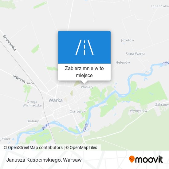 Mapa Janusza Kusocińskiego