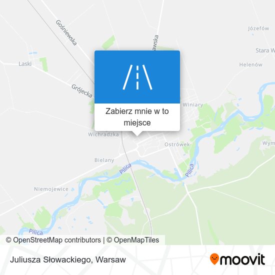 Mapa Juliusza Słowackiego