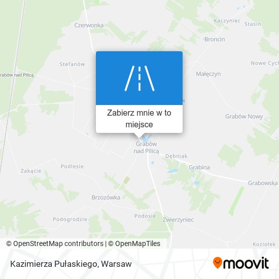 Mapa Kazimierza Pułaskiego