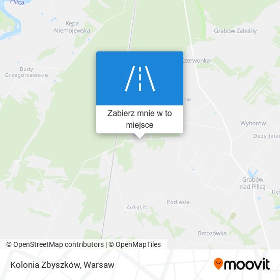 Mapa Kolonia Zbyszków