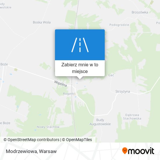 Mapa Modrzewiowa