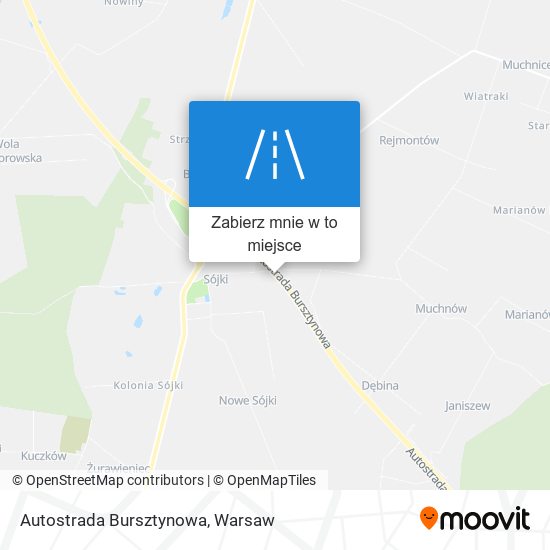 Mapa Autostrada Bursztynowa