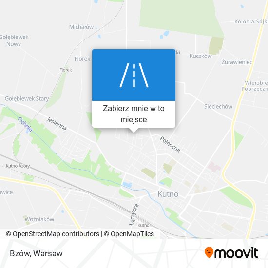 Mapa Bzów