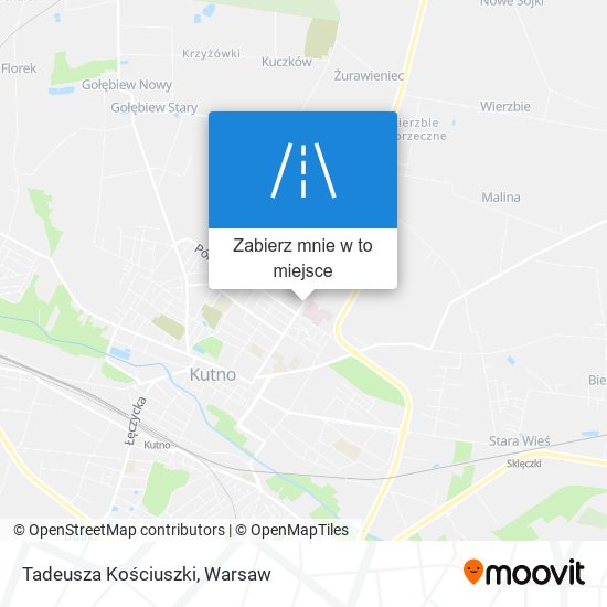 Mapa Tadeusza Kościuszki