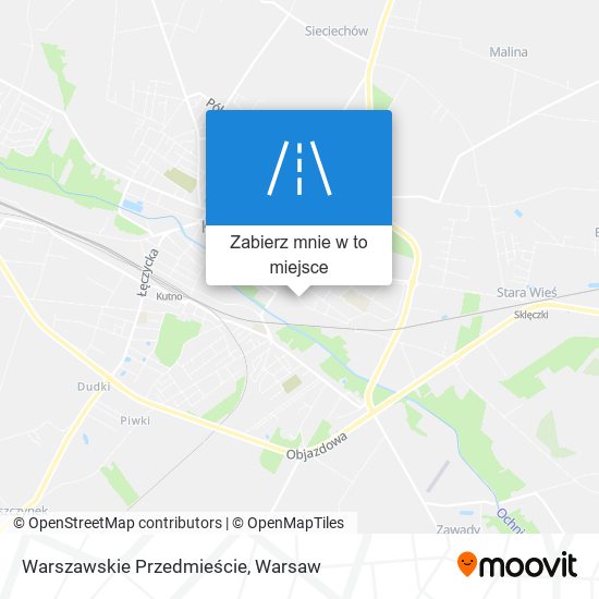 Mapa Warszawskie Przedmieście