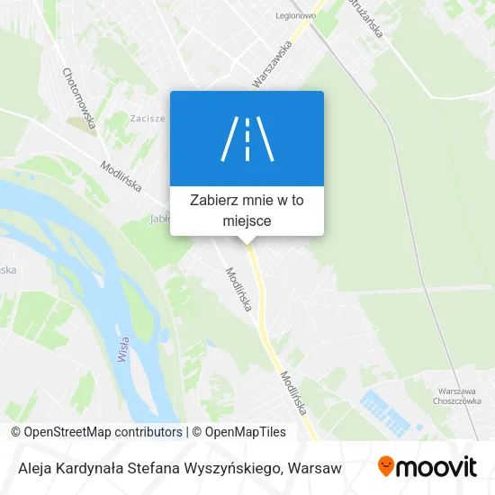Mapa Aleja Kardynała Stefana Wyszyńskiego