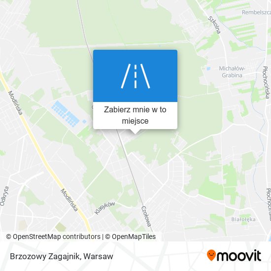 Mapa Brzozowy Zagajnik