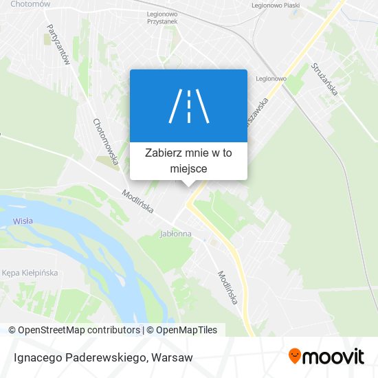 Mapa Ignacego Paderewskiego