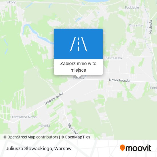 Mapa Juliusza Słowackiego