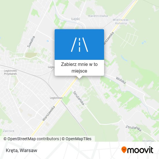 Mapa Kręta