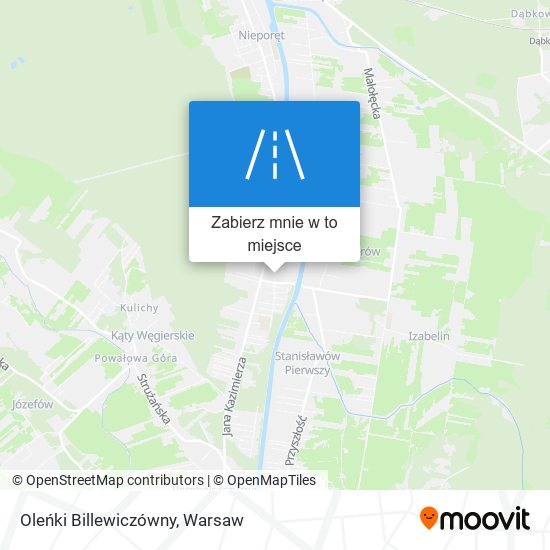 Mapa Oleńki Billewiczówny