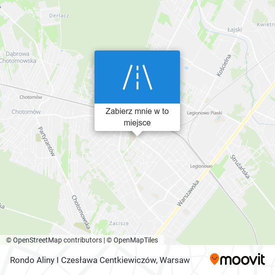 Mapa Rondo Aliny I Czesława Centkiewiczów