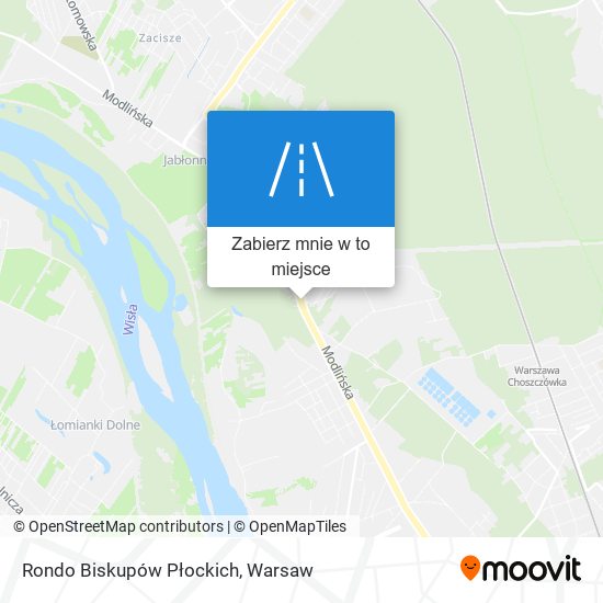 Mapa Rondo Biskupów Płockich