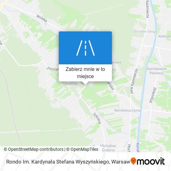 Mapa Rondo Im. Kardynała Stefana Wyszyńskiego