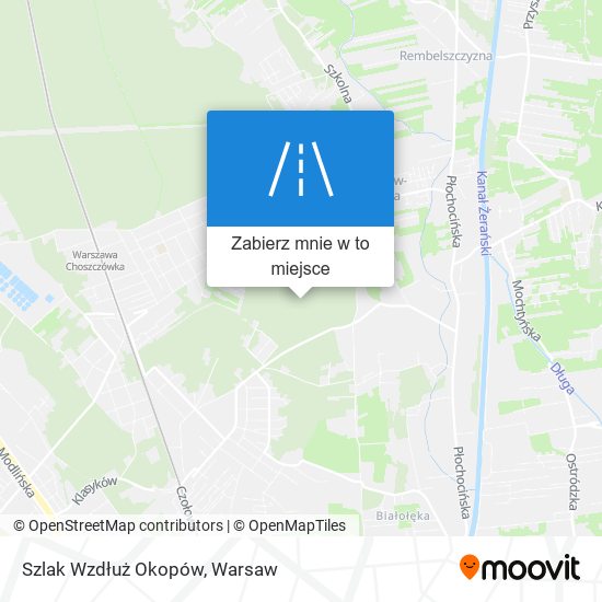 Mapa Szlak Wzdłuż Okopów