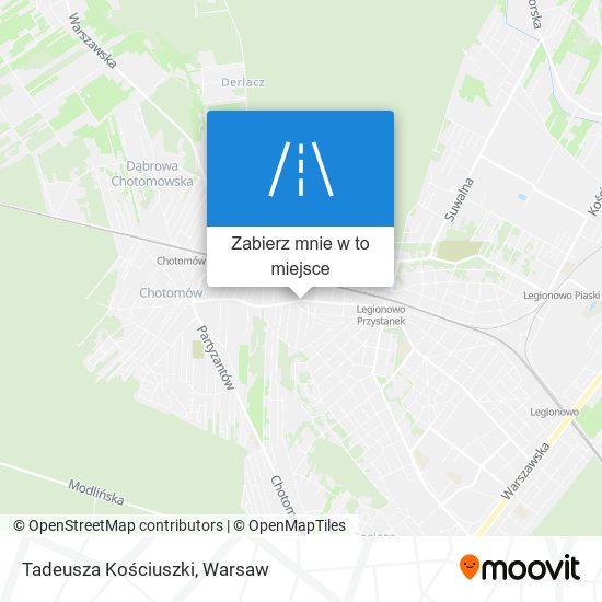 Mapa Tadeusza Kościuszki