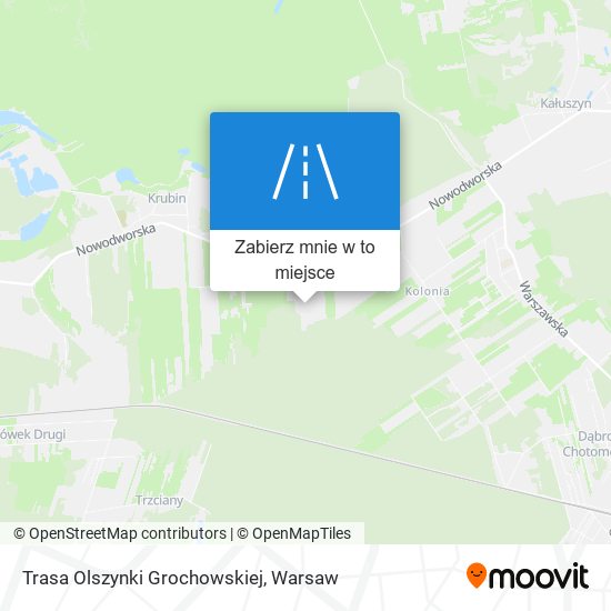 Mapa Trasa Olszynki Grochowskiej