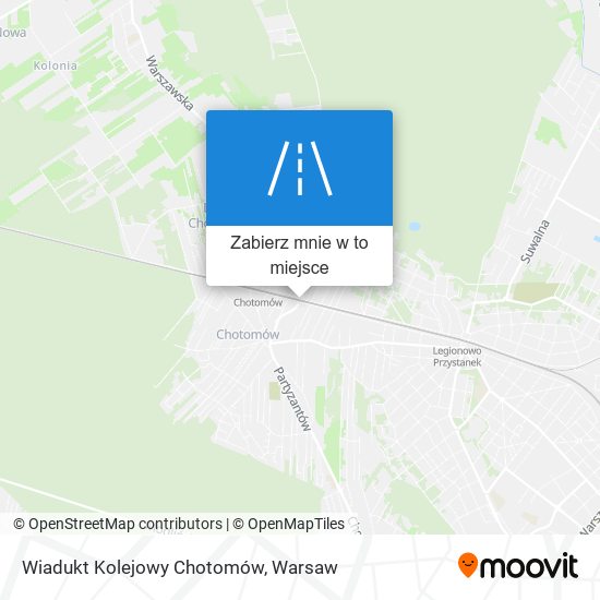 Mapa Wiadukt Kolejowy Chotomów