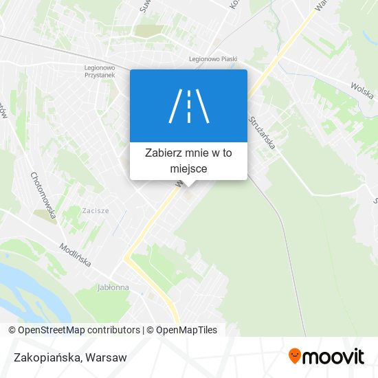 Mapa Zakopiańska