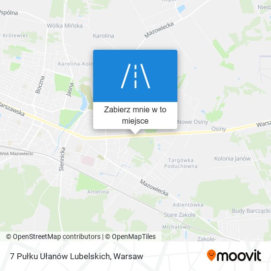 Mapa 7 Pułku Ułanów Lubelskich