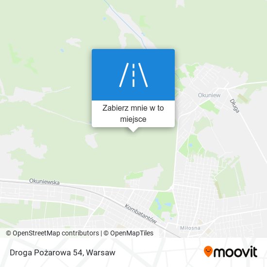 Mapa Droga Pożarowa 54